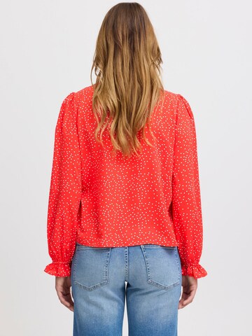 ICHI - Blusa 'Tanya ' em vermelho