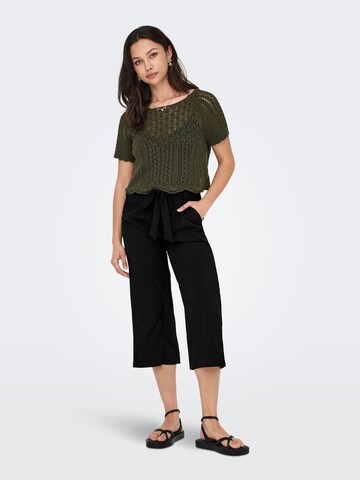 ONLY Wide leg Pleat-front trousers 'ONLNova' in Black