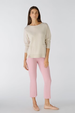 OUI Regular Панталон с ръб в розово