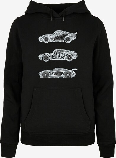 ABSOLUTE CULT Sweatshirt 'Cars - Text Racers' in grau / dunkelgrau / schwarz / offwhite, Produktansicht