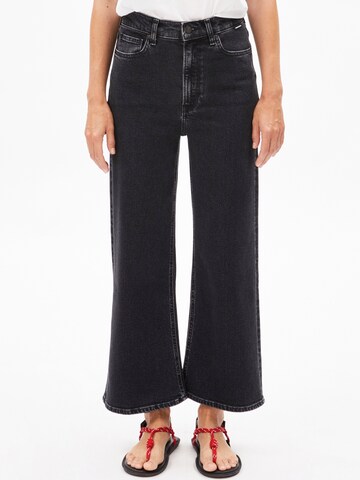 ARMEDANGELS Wide Leg Jeans 'MURLIAA' in Schwarz: Vorderseite