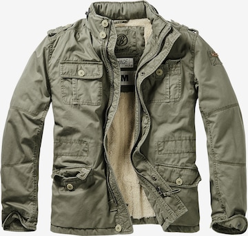 Brandit Between-Season Jacket in Green: front