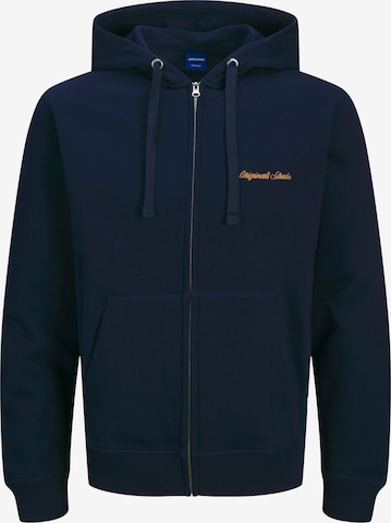 JACK & JONES Sweat jacket 'JORNorrebro' in Blue: front