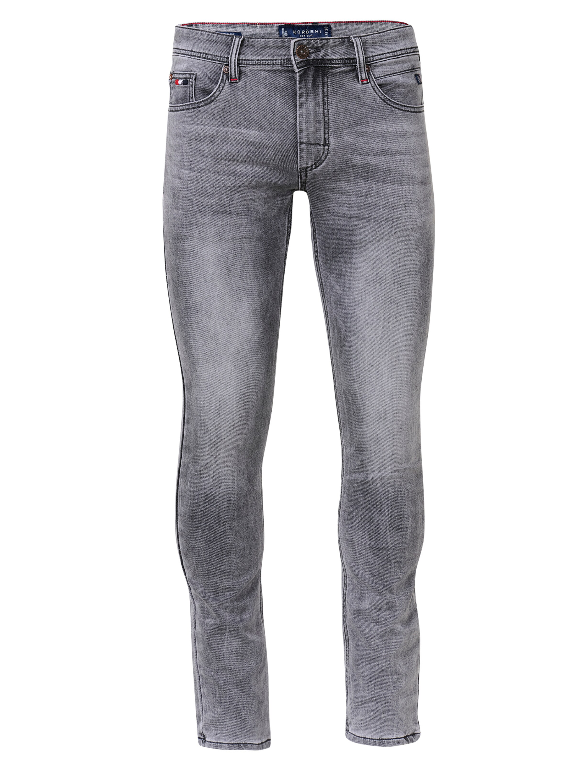KOROSHI Slimfit Τζιν σε γκρι: μπροστά