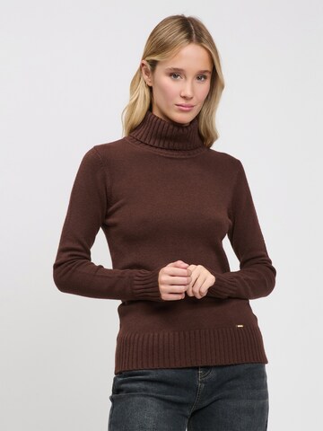 Influencer Sweater in Brown: front