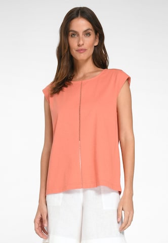 Green Cotton Shirt in Roze: voorkant