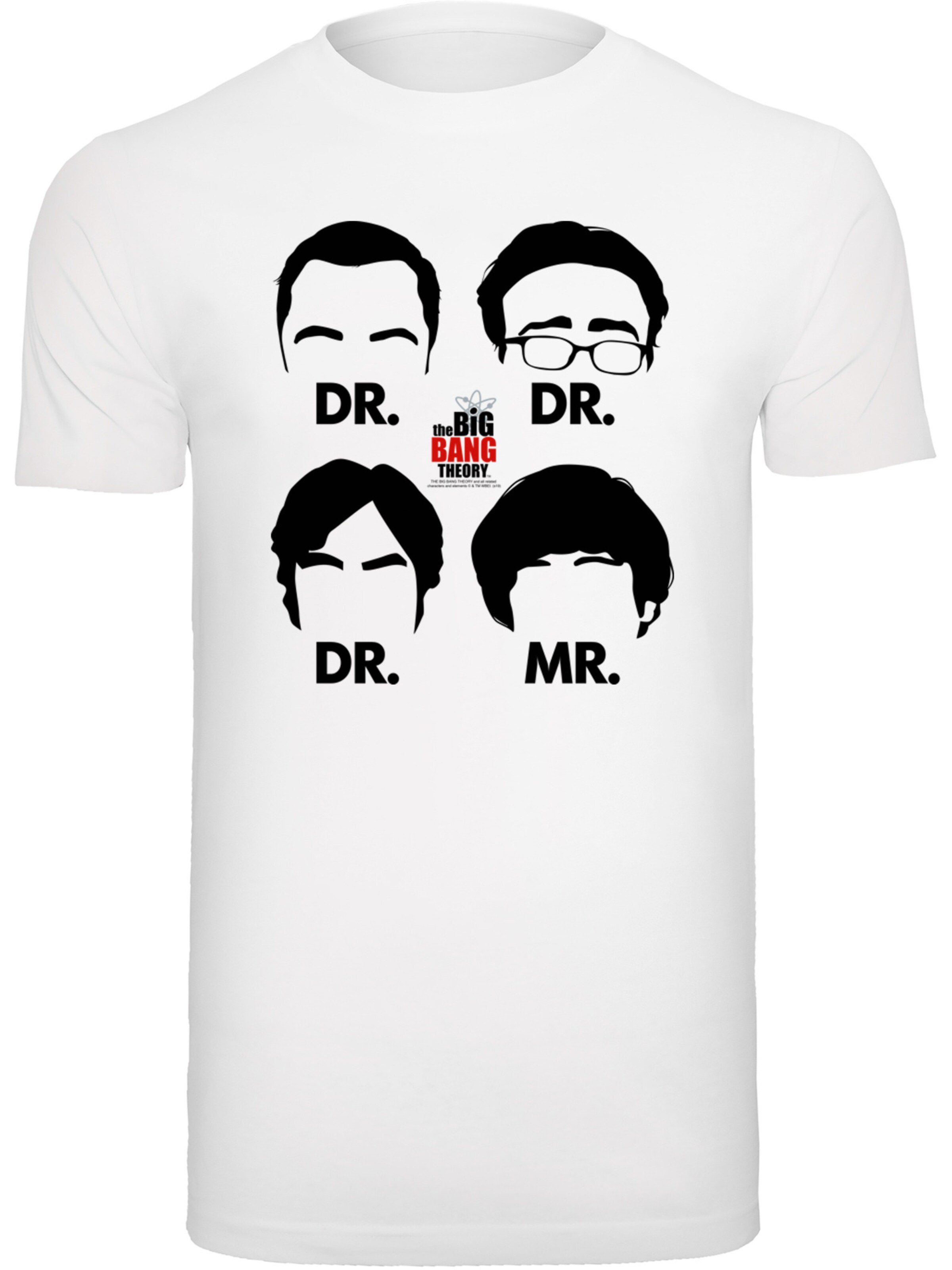 F4NT4STIC Shirt 'Theory Doctors And Mr' in Wit: voorkant