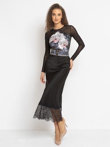 JIORO Shirt 'ORCHID ICE'‌ in Schwarz