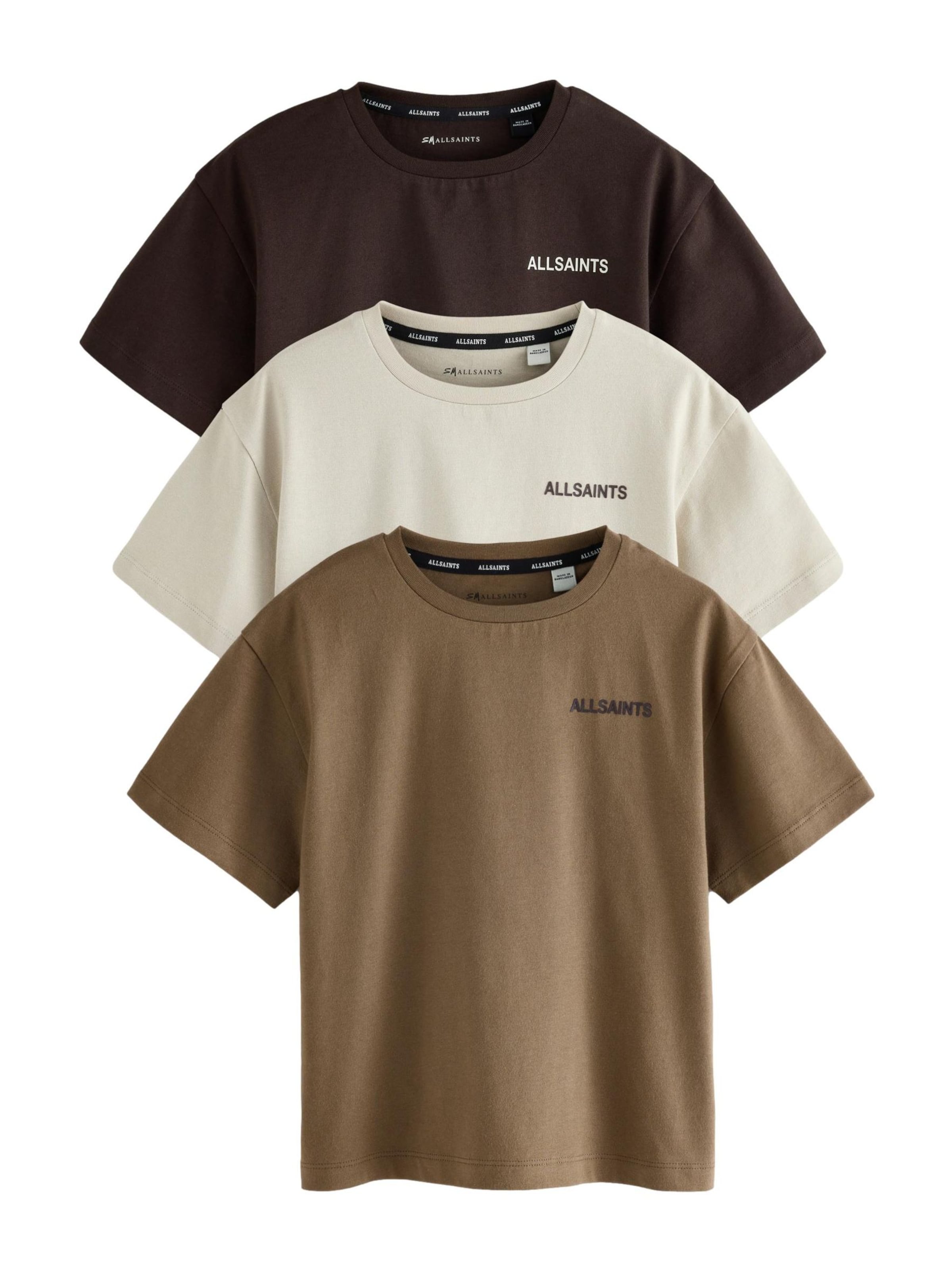 T-Shirt smALLSAINTS en beige : devant