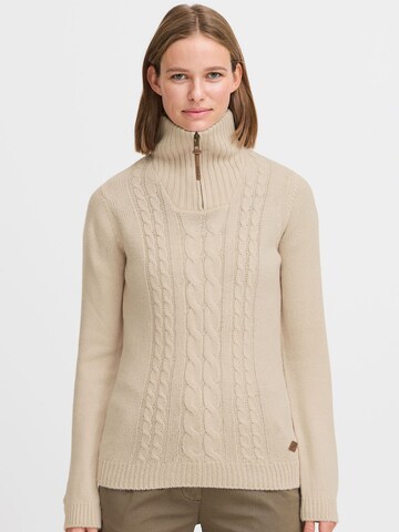 Oxmo Sweater 'Carry ' in Beige: front