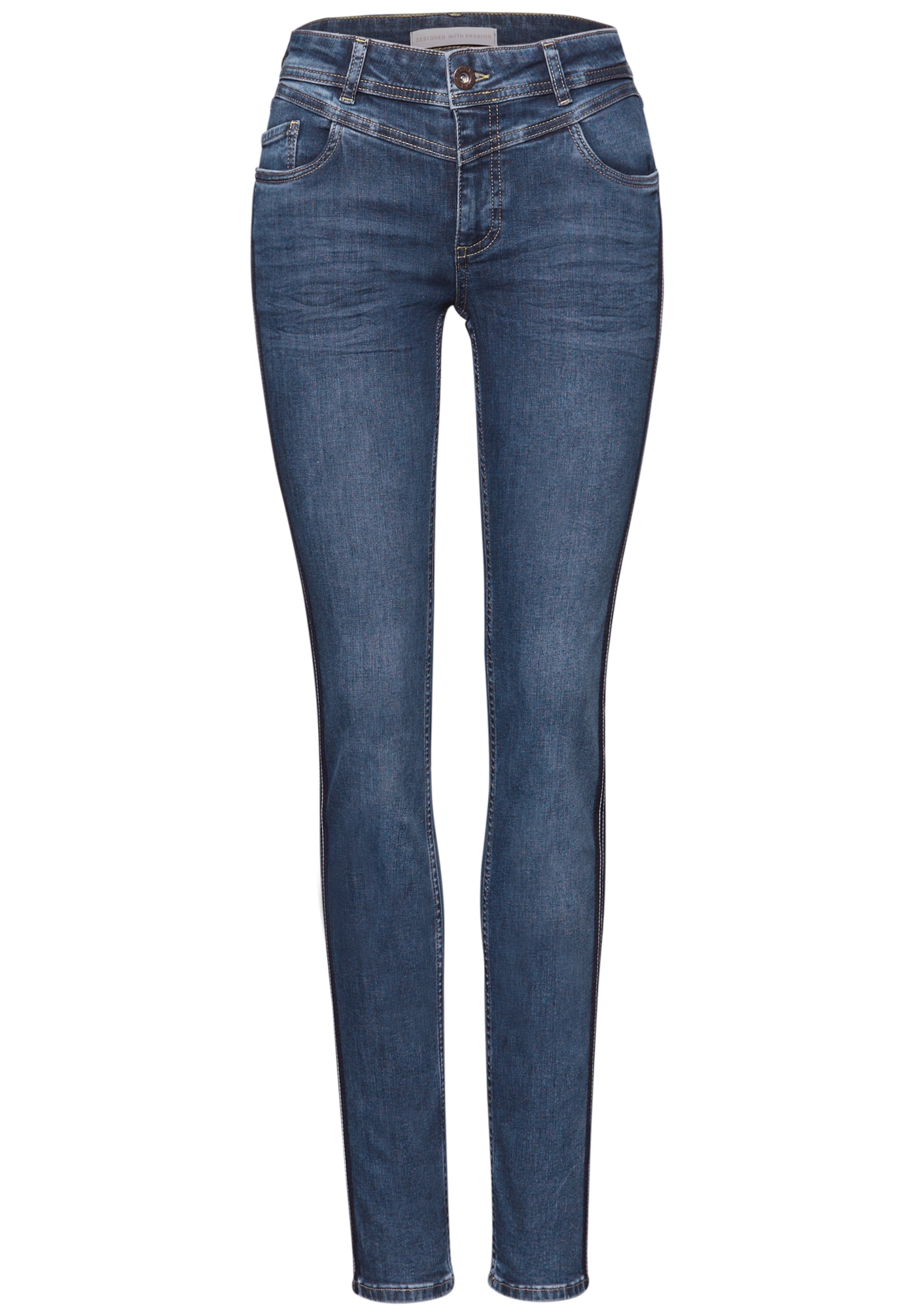 STREET ONE Slim fit Jeans in Blue: front