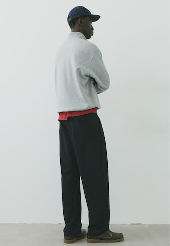 Pull&Bear Wide Leg Bukser med fals i blå