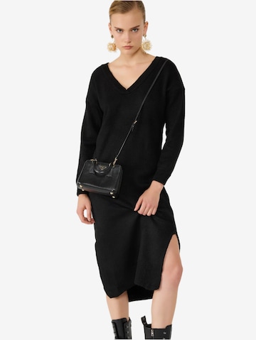 No Matter What Knit dress in Black: front