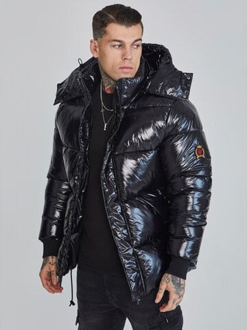 Veste mi-saison SikSilk en noir : devant