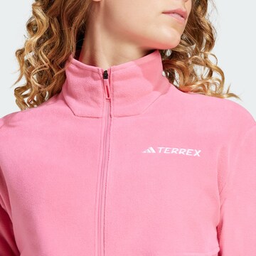 ADIDAS TERREX Functionele fleece jas in Roze