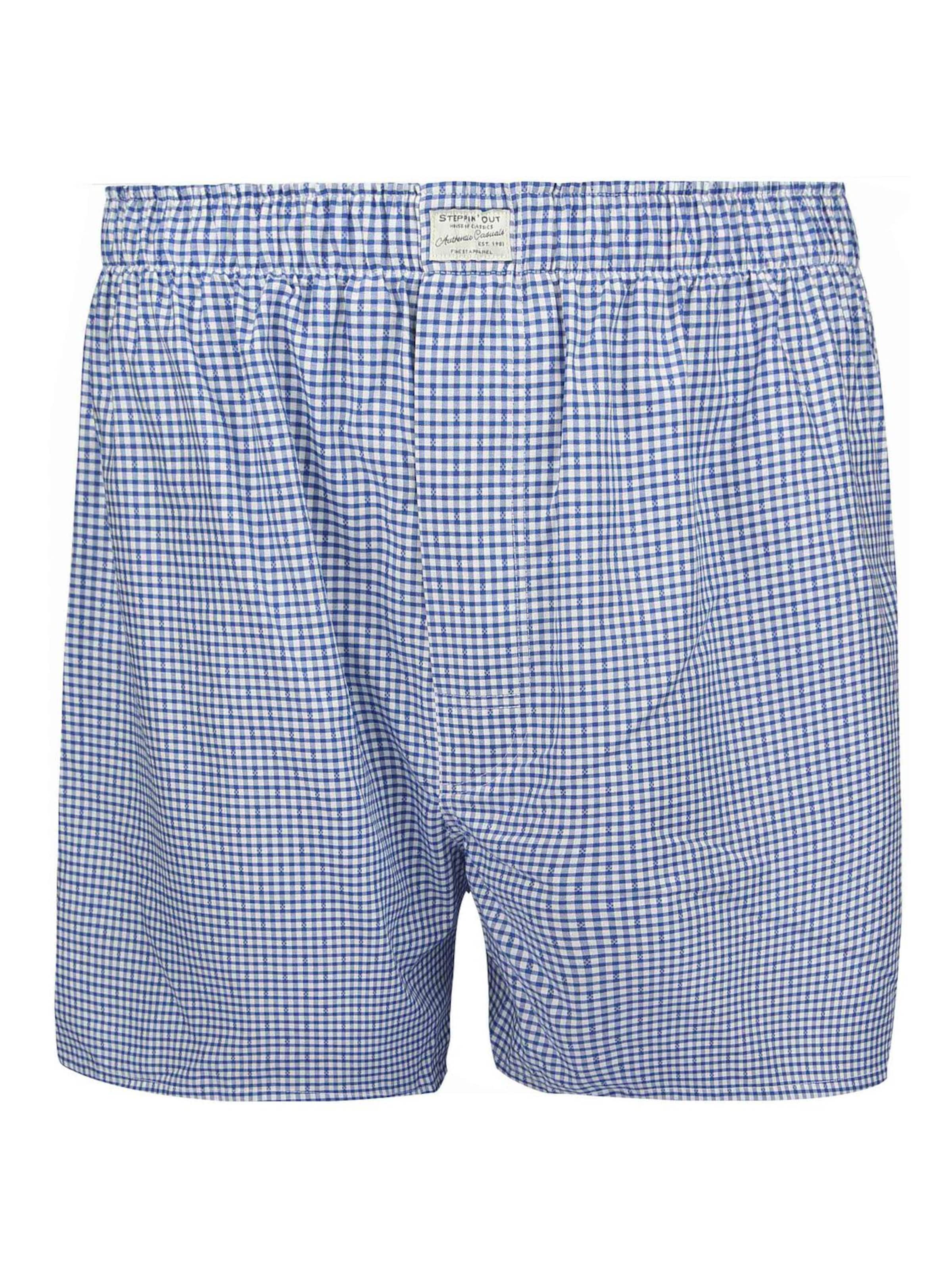 Steppin' out Boxershorts‌‌‌ in Blau: Vorderseite