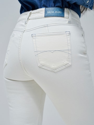 Salsa Jeans Slimfit Jeans 'True' in Weiß