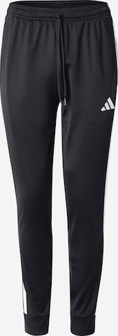 ADIDAS SPORTSWEAR Tapered Urheiluhousut värissä musta: etupuoli