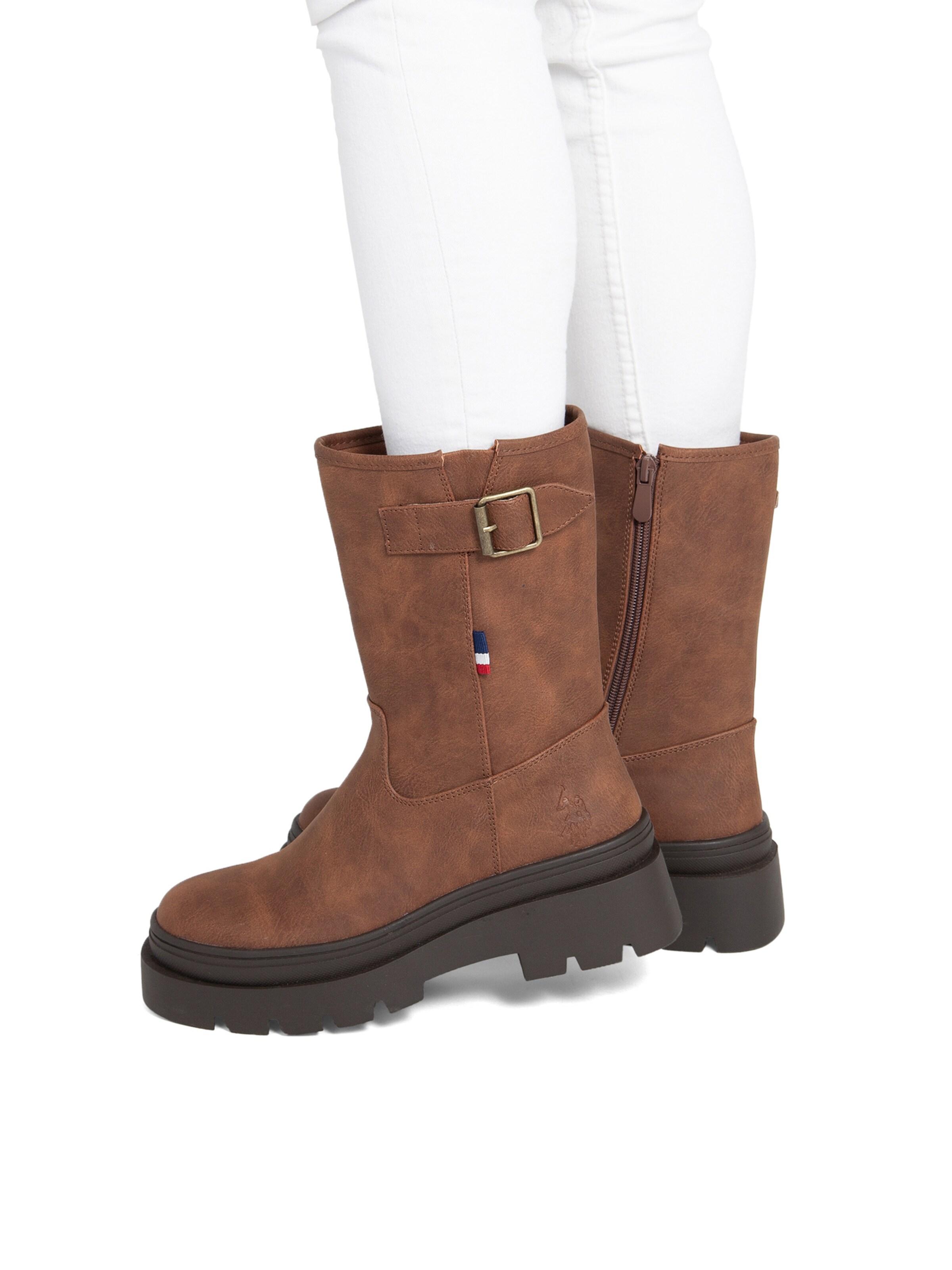 Boots 'Shona' US POLO ASSN. en marron