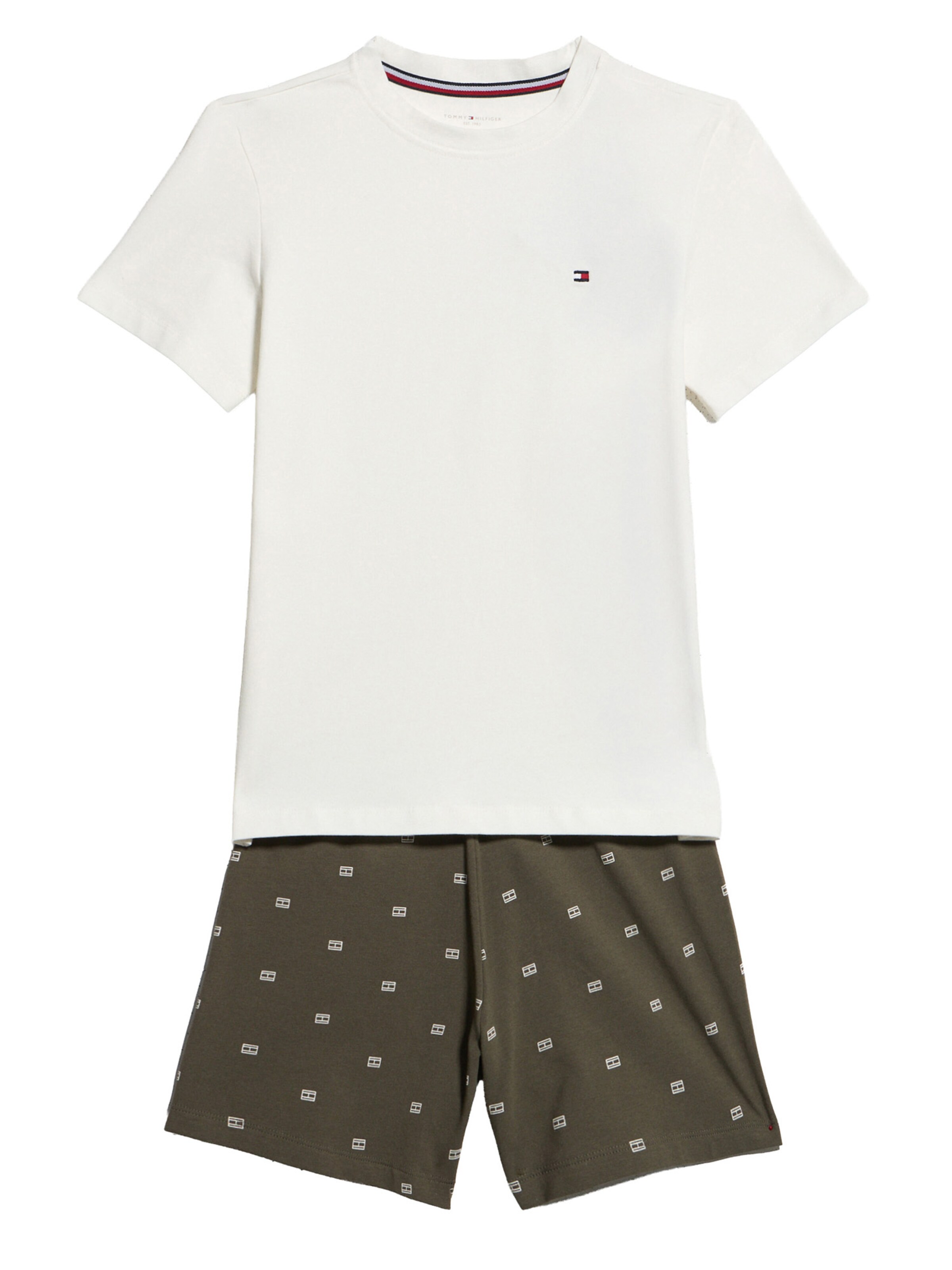 Tommy Hilfiger Underwear Пижама в Бежевый: спереди