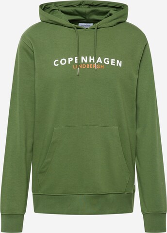 Lindbergh Sweatshirt 'Copenhagen' in Groen: voorkant