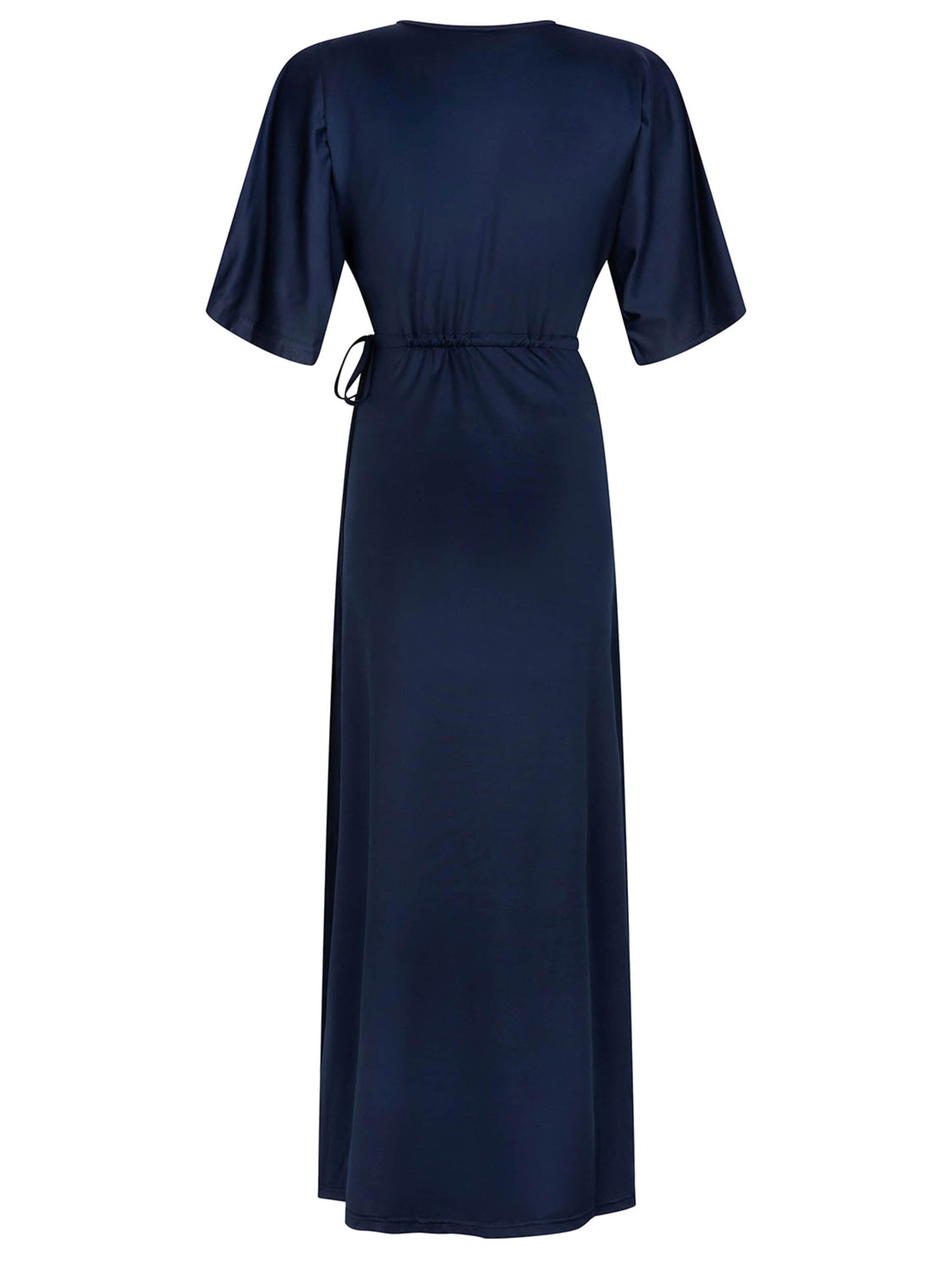Chic by Lirette Jurk 'Kimono Lotus Natural' in Blauw
