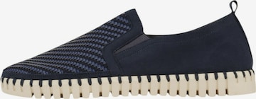 ILSE JACOBSEN Classic Flats 'Tilia4072' in Blue: front