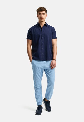 INDICODE JEANS Regular fit Overhemd 'Maribo' in Blauw