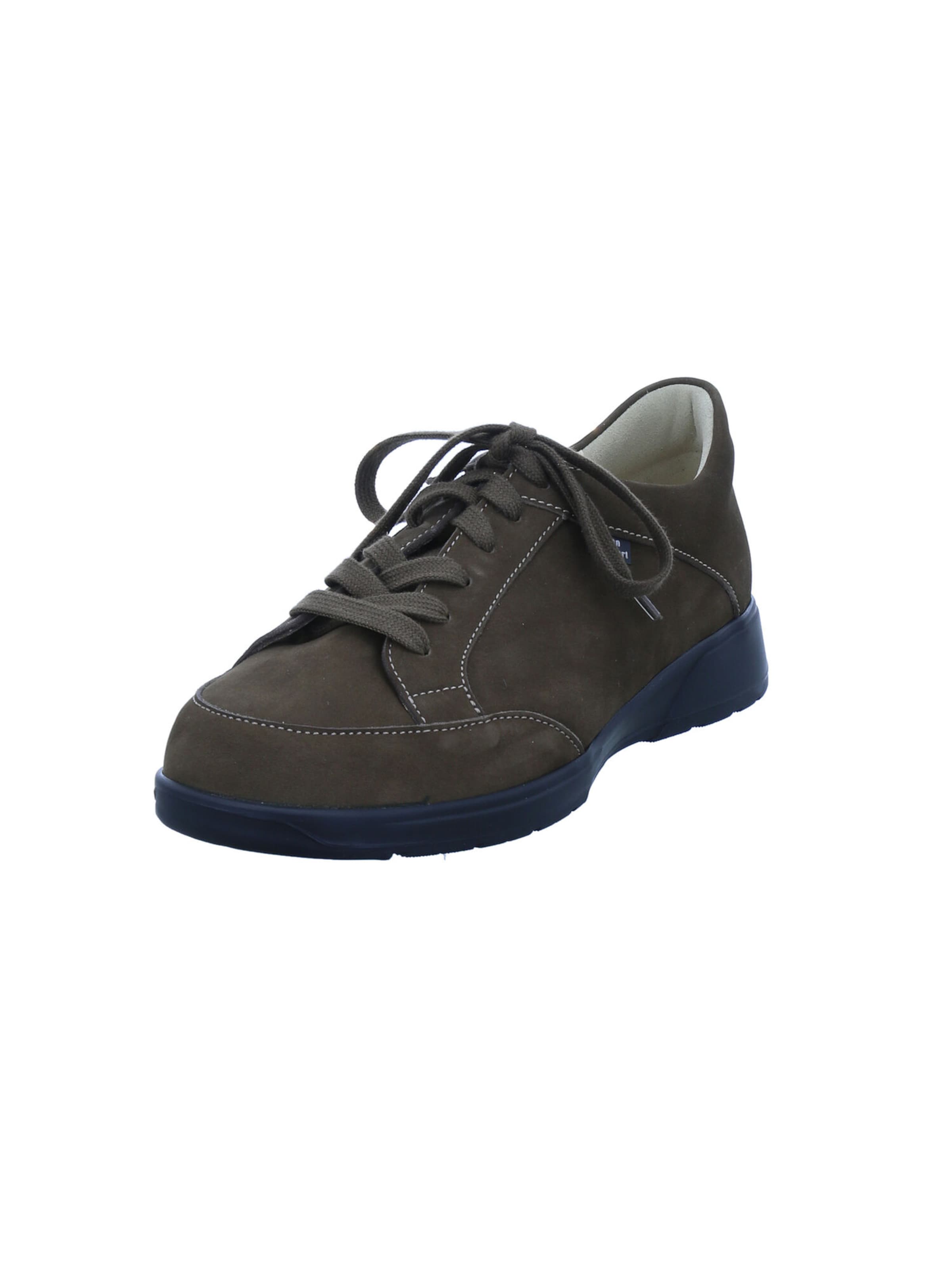 Finn Comfort Lace-Up Shoes 'Canvey' in Brown: front