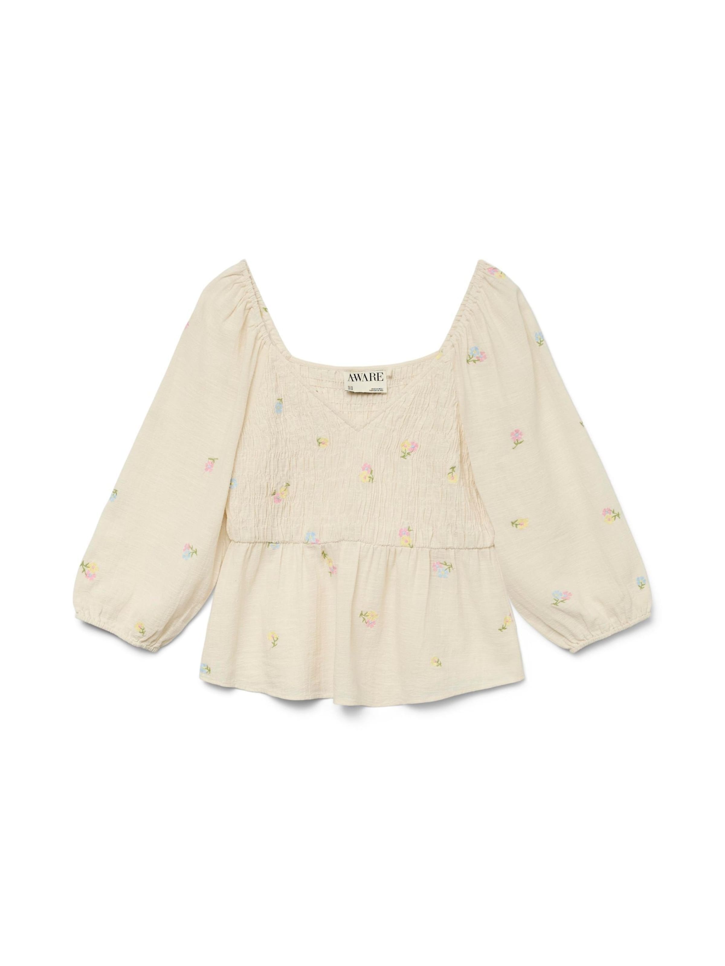 VERO MODA Blouse 'Rupa' in Beige: voorkant