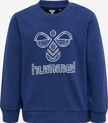 Hummel Sweatshirt 'Lime' in Blauw: voorkant