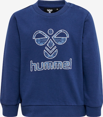 Hummel Sweatshirt 'Lime' in de kleur Nachtblauw / Lichtblauw / Wit, Productweergave