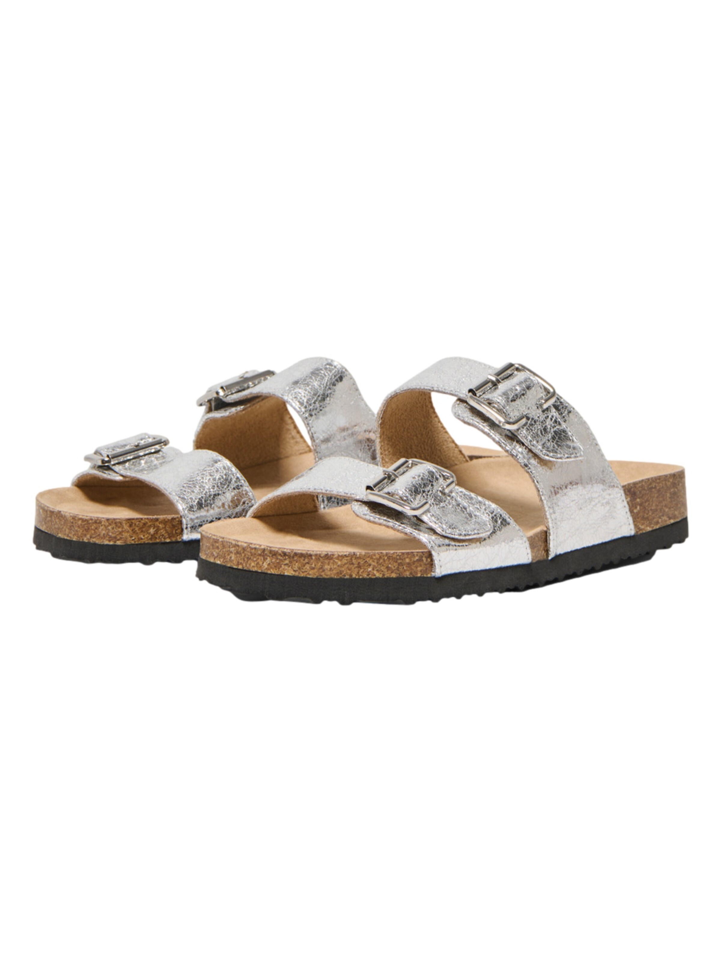 ONLY SHOES Muiltjes 'Maxi' in Zilver