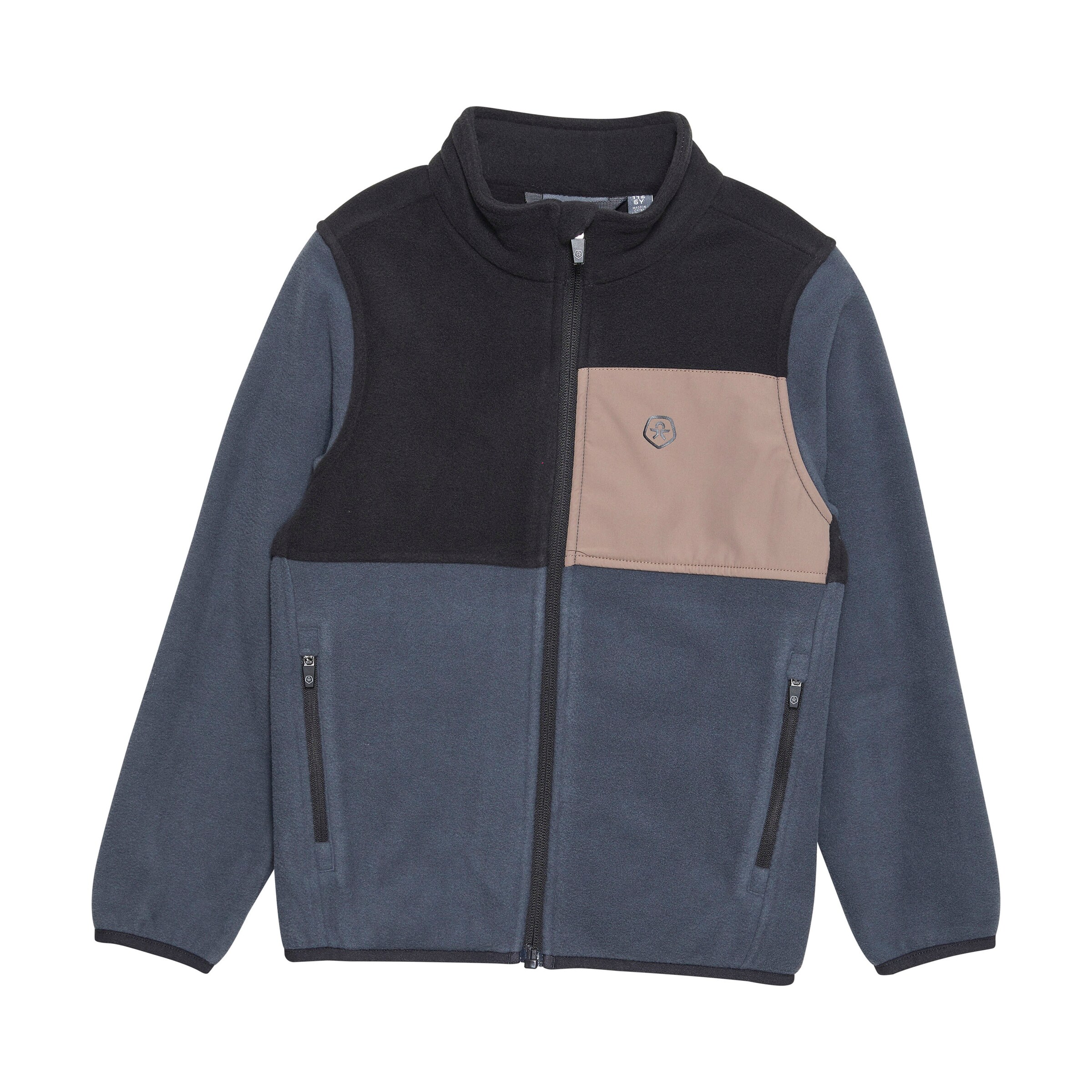 COLOR KIDS Fleecejacke in Blau: Vorderseite