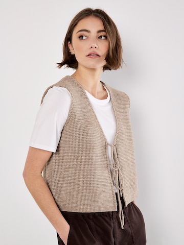 Cardigan ' ' Apricot en marron
