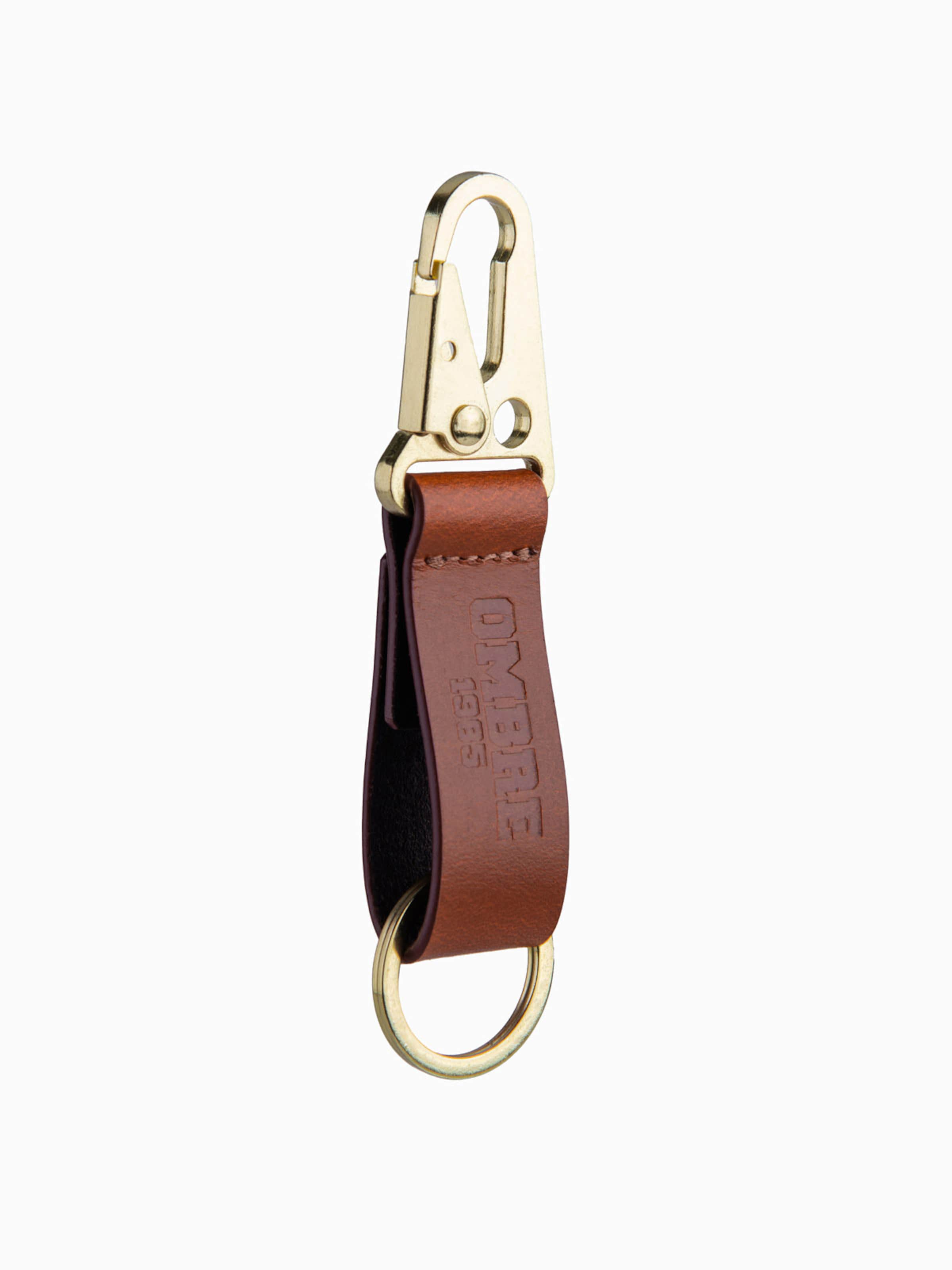 Ombre Key ring in Brown: front