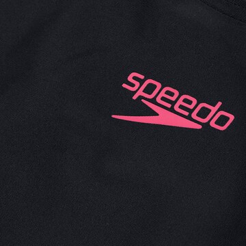 SPEEDO Bustier Sportbadeanzug in Schwarz