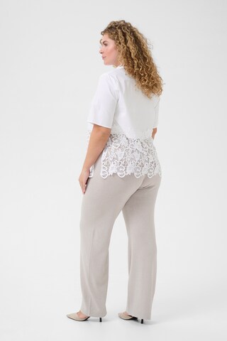 KAFFE CURVE Bluse 'Nalia' i hvid