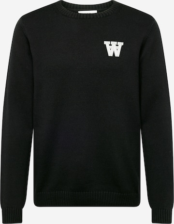 Pull-over 'Tay AA' WOOD WOOD en noir : devant