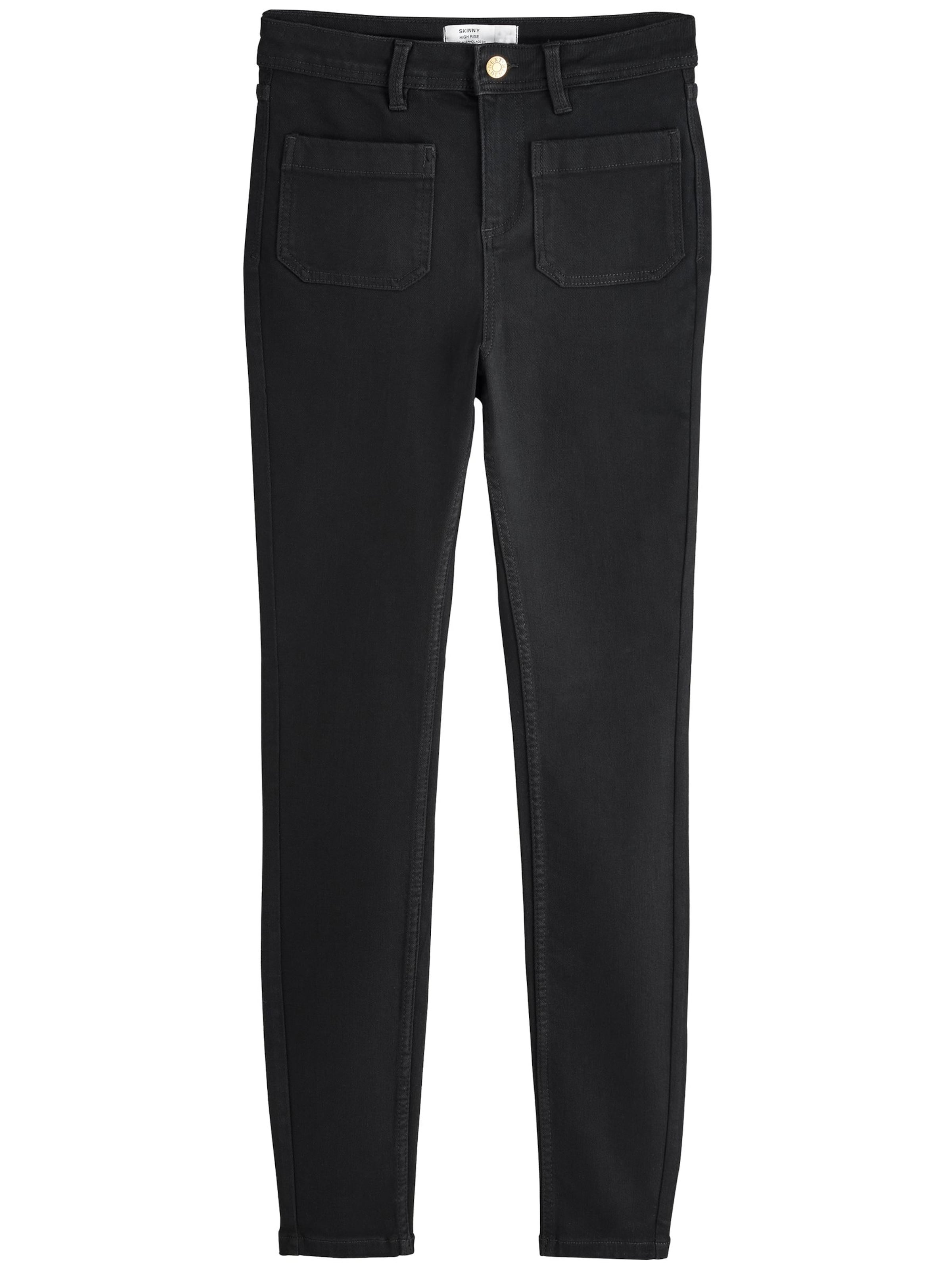 Next Skinny Jeansy w kolorze czarny: przód