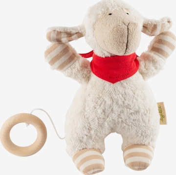 SIGIKID Kuscheltiere 'Spieluhr Natural Stripes Green' in Weiß: Vorderseite