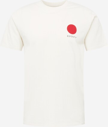 EDWIN Shirt 'Japanese Sun' in Wit: voorkant