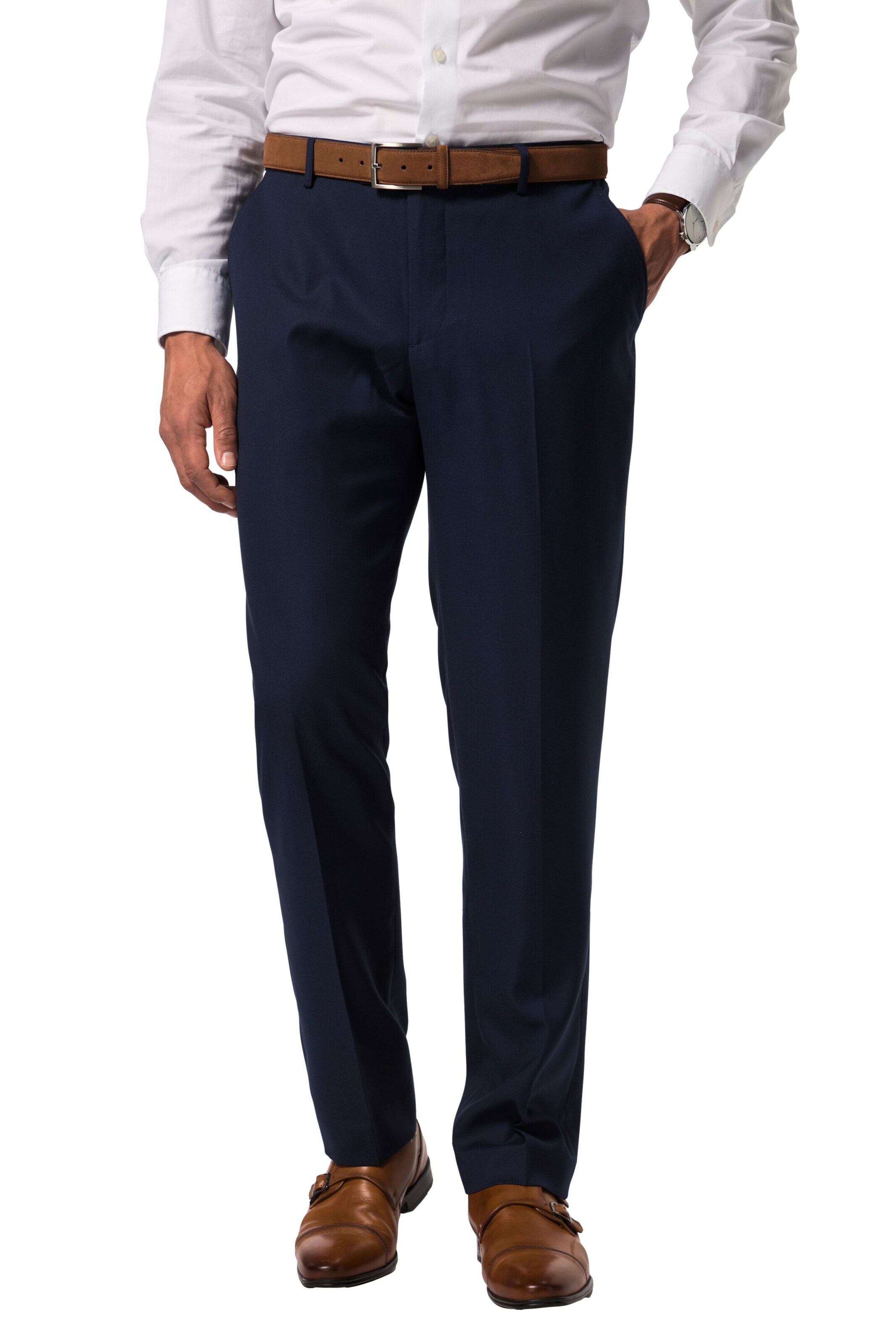 JP1880 Regular Pantalon in Blauw: voorkant