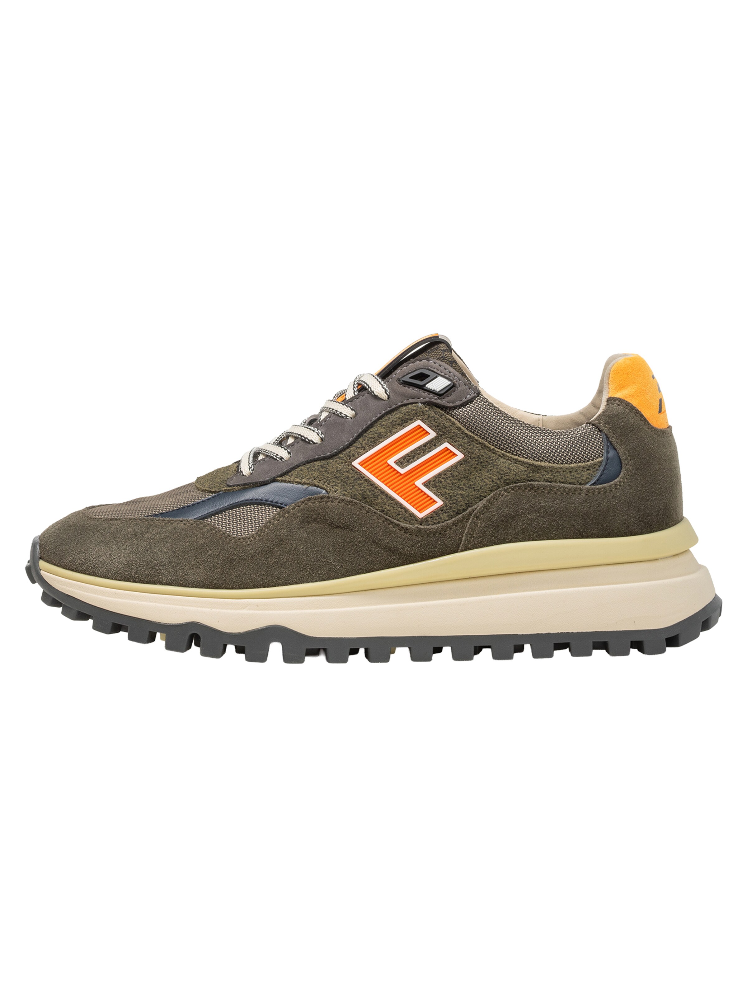 Floris van Bommel Sneakers laag 'De Gripper 01' in Groen: voorkant