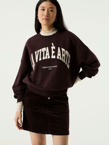 Sweat-shirt GARCIA en marron : devant