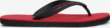 TOMMY HILFIGER T-Bar Sandals in Black