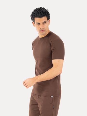 T-Shirt 'Delian' Smilodox en marron