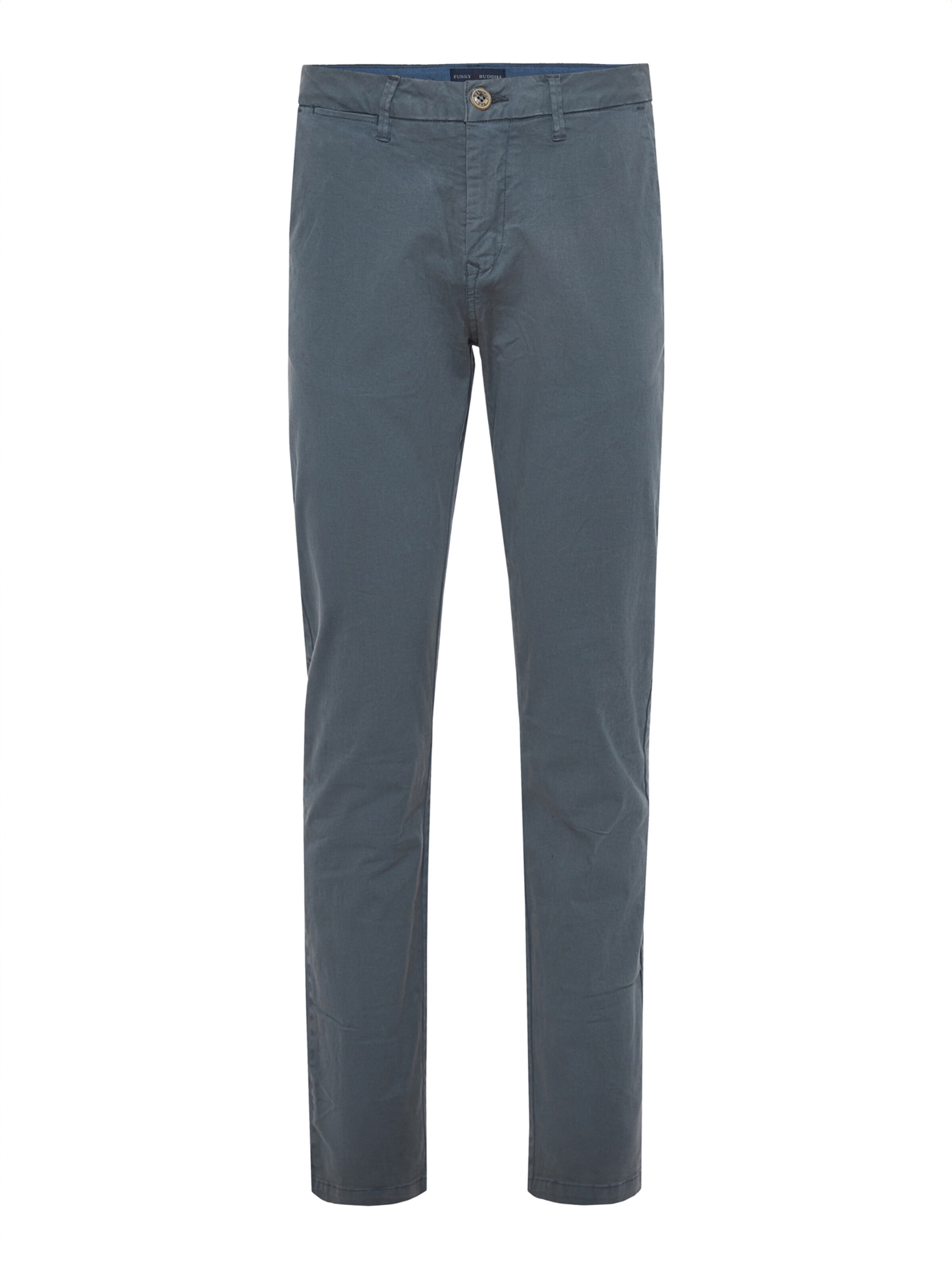 Funky Buddha Normalny krój Spodnie w kolorze szary: przód