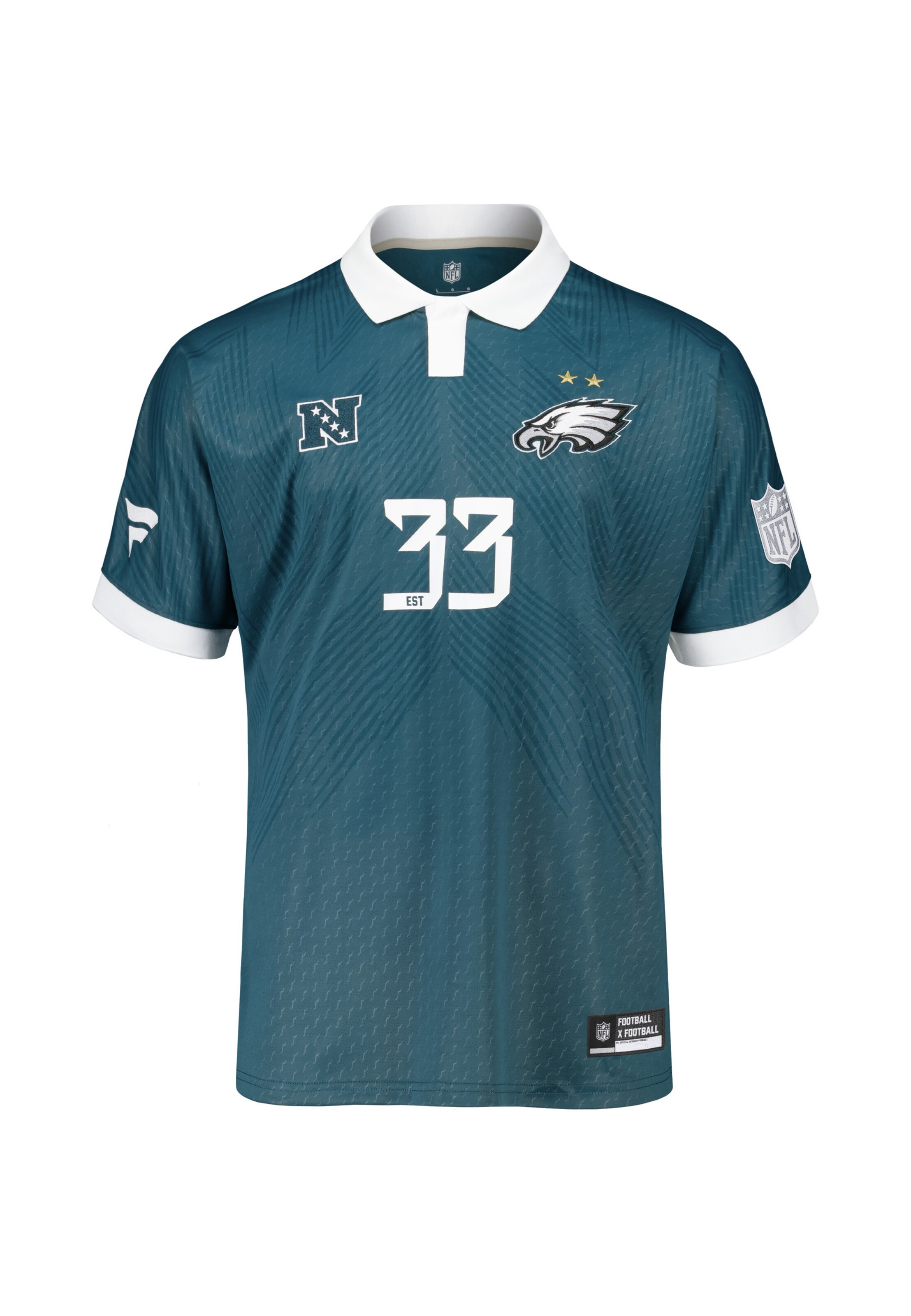 Fanatics Funktionsshirt 'NFL Football x Football 26 Philadelphia Eagles' in Grün: Vorderseite