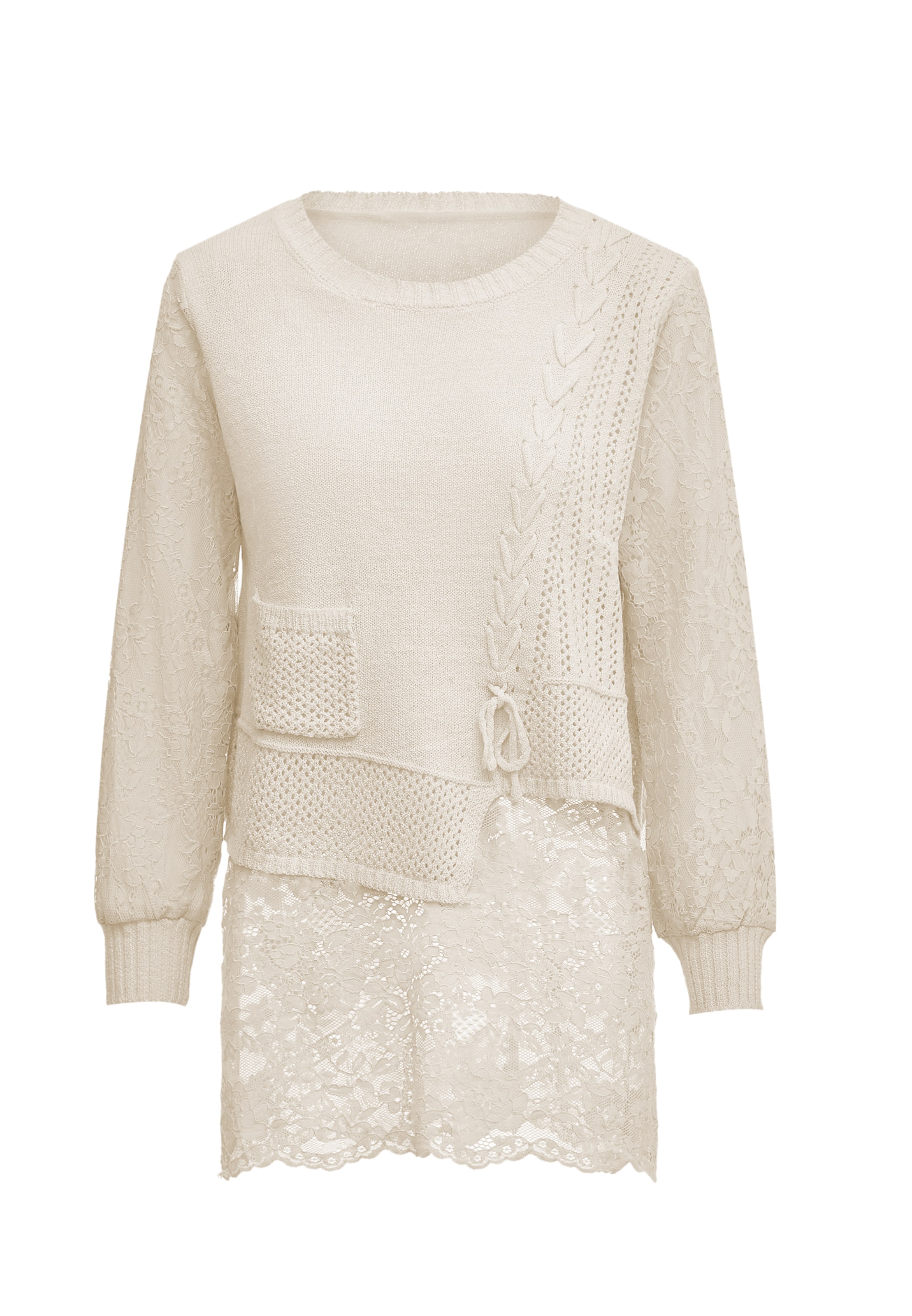 paino Pullover in Weiß: Vorderseite